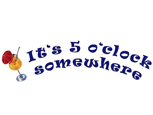 Porcelain Mosaic | It's 5 O'Clock Somewhere | PORC-FO38