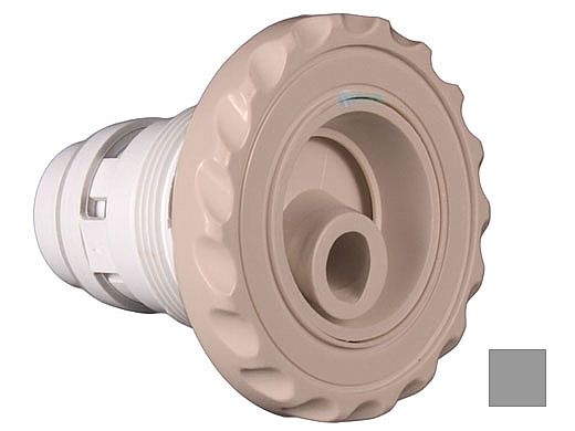 Custom Molded Products Spa Master 2.5" Gunite Scalloped Internal Jet with 3.5" Rotational Flange | Gray | 25591-221-000