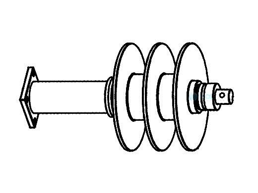 Coverstar Rope Reel Drive Assembly CS3000 Deck Left UG Right | A0164