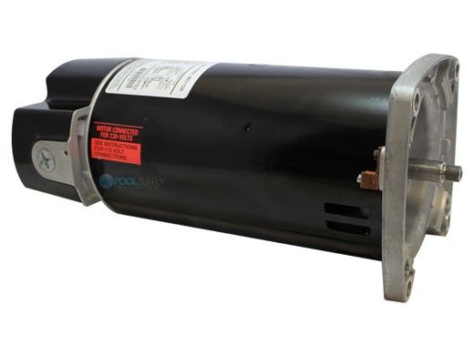 Replacement Square Flange Pool & Spa Motor | .75HP Full-Rated/1HP Up-Rated | 48 Frame Standard Efficiency | 115/230V | 355021S | A100ELL | ESQ1072 | RUSQ1102 | USQ1102 | HSQ125 | ASQ125