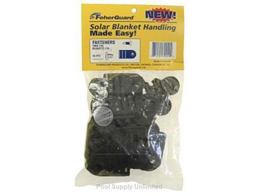 Feherguard Tube & Blanket Black Fastener | Set of 10 |  FG-PFS