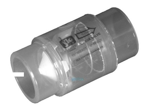 NDS 2" PVC 10# Spring Check Valve | Clear | 1050C20-10