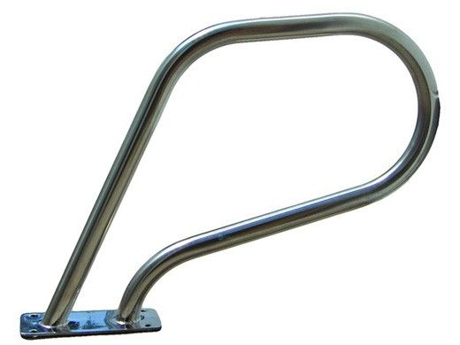 SR Smith Spa Stainless Steel Rail with Welded Mounting Plate | 316 Marine Grade | .049 Wall Residential | SR-100-MG
