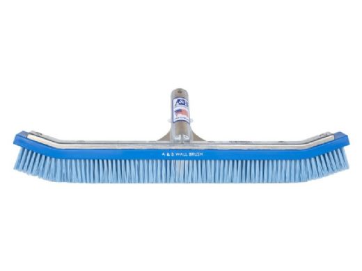 A&B Curved Wall Brush | 18" | Blue Plastic Bristles | 2001