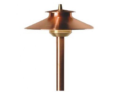 FX Luminaire | DelMare 20 Watt Copper Pathlight with 12" Riser | DM-20-12R-CU | 226330