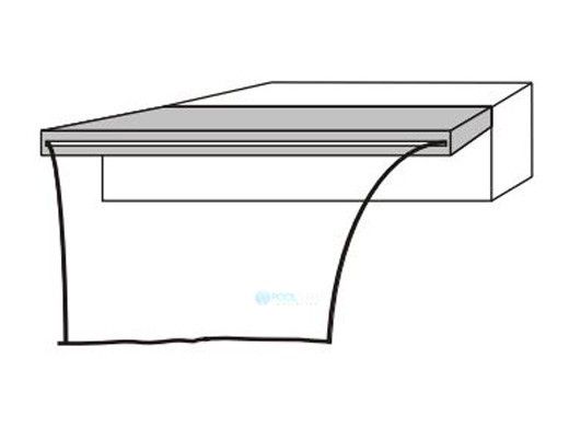 Waterfall Aqua Sheer Series 24" Waterfall with 6" Lip | White | GA0112406