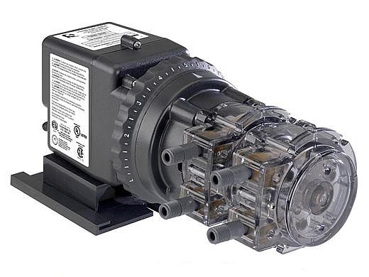Stenner Classic Series 170DM5 Pump | Double Head Adjustable Output | 170GPD 120V 60Hz USA .25" White 25PSI | 170JL5A1STAA