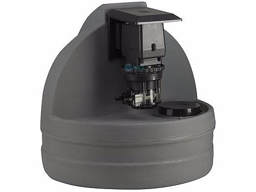Stenner Pumps Tank System | Single Head Fixed Output Peristaltic Pump | 7.5 Gallon Gray Tank | 120V | S7G45MFL1A2S