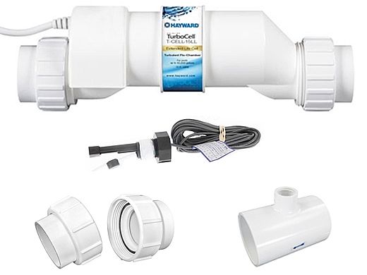 Goldline AquaRite OEM Replacement Chlorinator Kit with T-CELL-15 & Flow Switch | AQL-CL