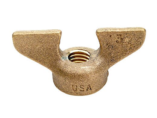 Harmsco Wing Nut 1/2" | Brass | 202