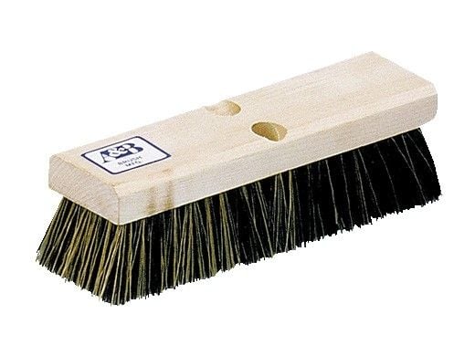 A&B Brush Acid Brush | 10" | Wood Back | Mixed Brown Nylon Bristles | 6022