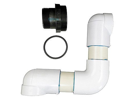Hayward Buttress Threaded Inlet Elbow Assembly with O-Ring and Bulkhead Fitting | DEX2400GAB