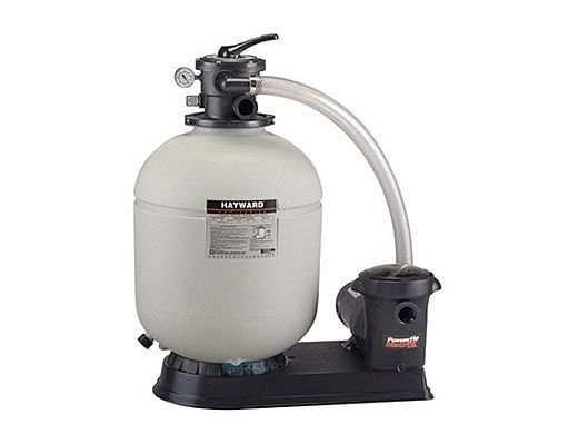 Hayward Pro Series Sand Filter System with Hoses | 1.75 Sq Ft 1HP Power-Flo Matix Pump | W3S180T92S