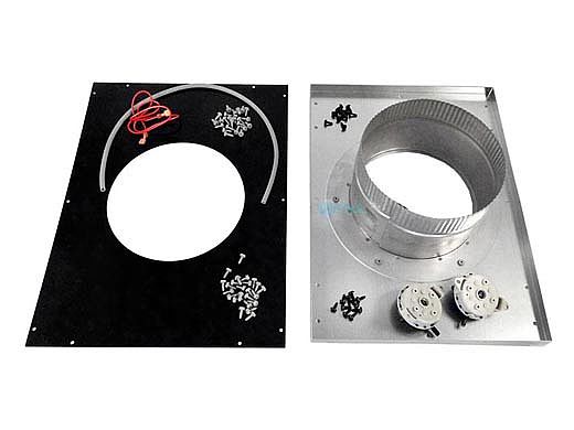 Hayward Negative Pressure Vertical Indoor Vent Adapter Kit for H300 Universal Heaters | 8" Diameter | UHXNEGVT13001