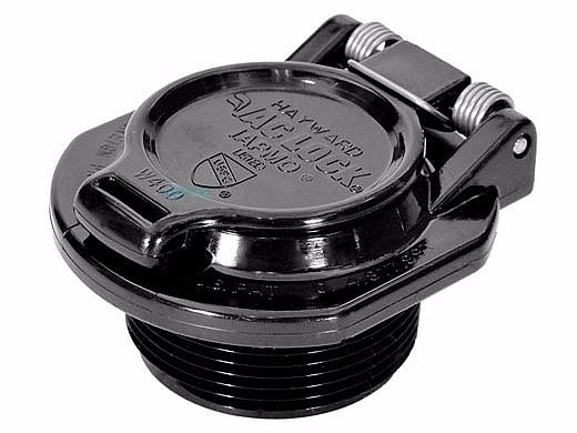 Hayward Vac Lock Kit 1.5" MPT Spring Loaded with Set Screw | Black | W400BBKP