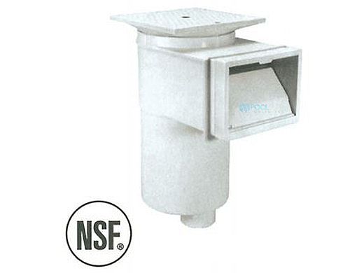 Hayward Concrete Skimmer with Square Cover | 2" FIP Threaded Ports White | SP1082