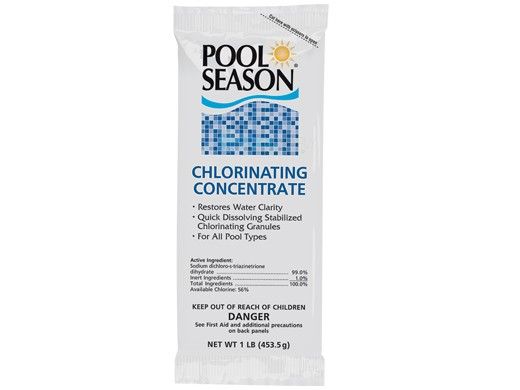 Pool Season Chlorinating Concentrate | 12 x 1 Lb. Individual Pouches | 47251290