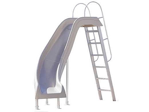 Inter-Fab City 2 Pool Slide | Left Curve | Tan | CITY2-CLT