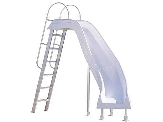 Inter-Fab City 2 Pool Slide | Right Curve | White | CITY2-CRW