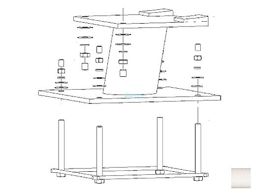 Inter-Fab Techni-Spring Steel Base Only with Jig | Light Gray | TS-B-9