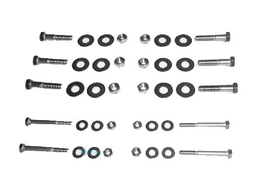 Inter-Fab Wild Ride Flume and Leg Hardware Kit | Stainless Steel | SH-102-SS