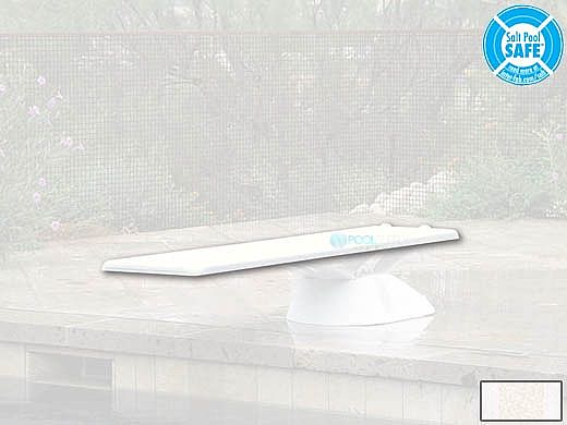 SR Smith Edge aquaBoard 4-Hole Diving Board 8' White with White Top Tread | EDGE8WW
