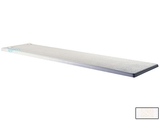 Inter-Fab Techni-Beam 2-Hole Diving Board 6' White with White Top Tread | TB6WW