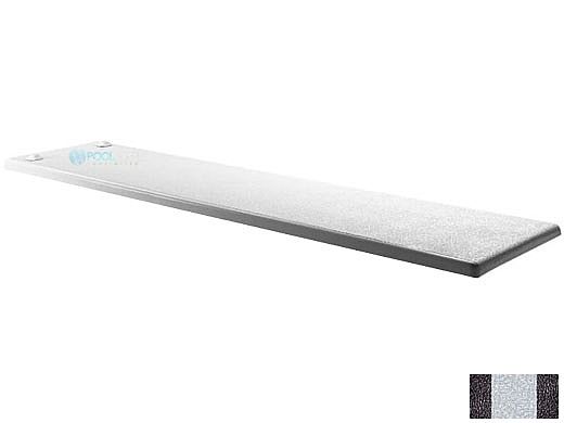 Inter-Fab Duro-Beam aquaBoard&trade; 2-Hole Diving Board 8' Black with Gray Top Tread | DB8-2