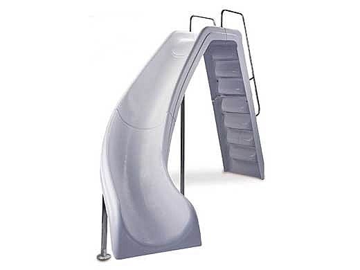 Inter-Fab Wild Ride Pool Slide | Left Curve | White | WRS-CL-SS