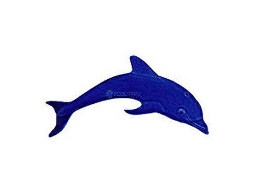 Artistry In Mosaics Mini Dolphin Mosaic | Dark Blue - 6" x 2" | DMIDBLRB
