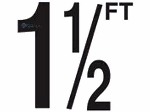 Depth Marker 5" Frost proof tile | 1 1/2 FT Smooth | DM51-2015