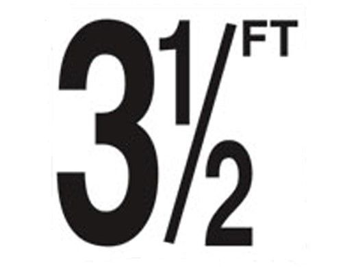 Depth Marker 5" Frost proof tile | 3 1/2 FT Smooth | DM51-2035