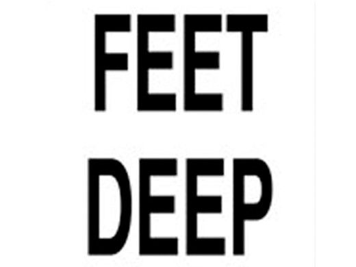 Depth Marker 6x6 Frost proof tile | FEET DEEP Smooth | DM701-03