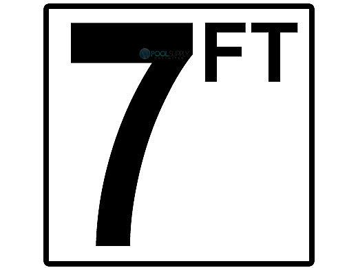 Depth Marker 4" Frost Proof Tile | 7 FT Non-Skid | DM42-2070