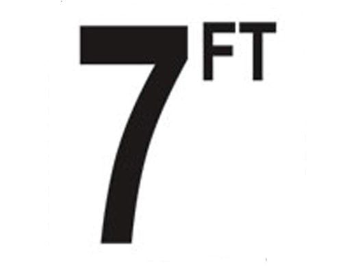 Depth Marker 4" Frost Proof Tile | 7 FT Smooth |DM41-2070