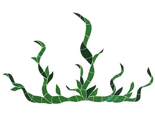 Artistry In Mosaics Seagrass Mosaic | Large - 25" x 40" | SGRGREOL