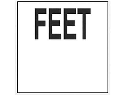 Inlays Depth Marker 6x6 Frost Proof Tile | FEET Smoth | C611531