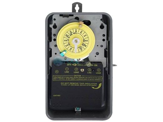 Intermatic 24-Hour SPST Mechanical Time Switch Indoor/Outdoor Metal Enclosure | 208-277V | T104R