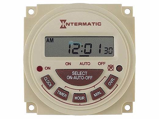 Intermatic PB300 Series 24-Hour Electronic Panel Mount Timer | SPDT 240V | PB314E