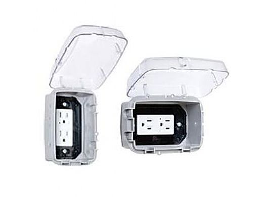 Intermatic Single Gang Weaterproof Clear Plastic Cover | 2.25" Deep | Mount Horizontal or Vertical | WP3100C