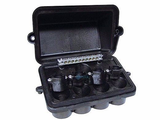 Intermatic Pool Spa Weatherproof Light Junction Box | 4 Lights Cap | PJB4175
