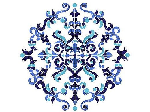Artistry In Mosaics Masterpiece Medallion Mosaic | 42" x 42" | MMAMCOOL