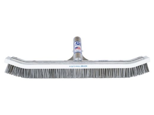 A&B Brush Curved Wall Brush | 18" | Stainless Steel and Synthetic Combo Bristles | 3004