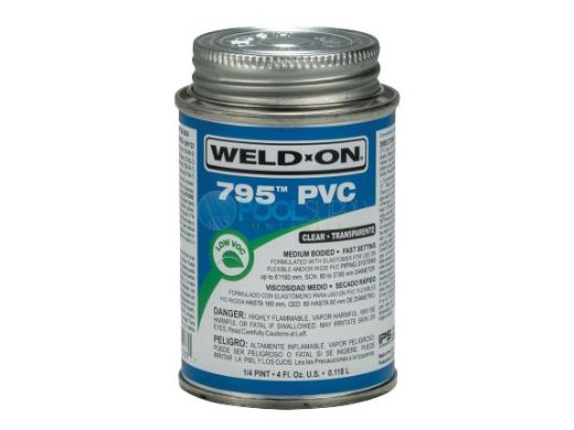 IPS Controllers WELD-ON 795 Flex PVC Solvent Cement | .25 Pt. | Clear | 10283