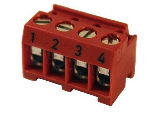 Zodiac Terminal Bar Conn 4-Pin Red | 6609