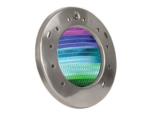 Jandy WaterColors COLOR Spa Light Stainless Steel Facering | LED, 12V, 100' Cord | CSLVLEDS100