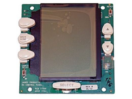 Zodiac Jandy One Touch RS Power Center Board PCB Sub-Assembly with White Buttons and LCD | R0550700