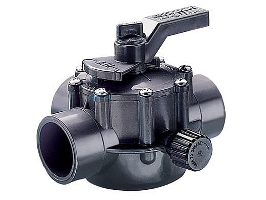 Jandy 1 1/2" -2" Positive Seal 3 Port Valve | Gray | 1154
