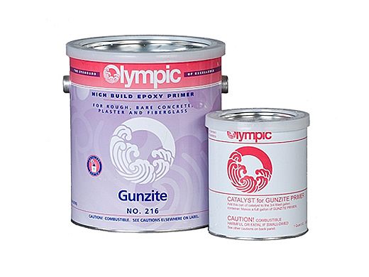 Olympic Gunzite Epoxy Pool Paint Primer Kit | Primer + Catalyst 1-Gallon | 216 G | 216-GL