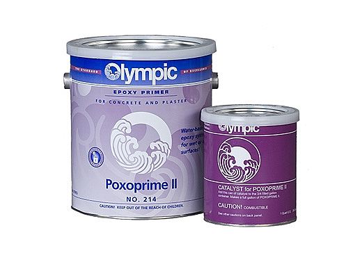 Olympic Poxoprime II Epoxy Pool Paint Primer Kit | Primer + Catalyst 1-Gallon | 214 G 214-GL
